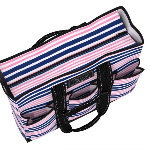 NWT Scout Pocket Rocket Medium Striped Tote Bag in Lunch Line Print - Picture 11 of 11